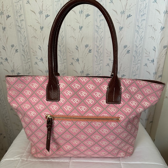 Dooney & Bourke Pink Monogram Tote - Picture 2 of 14
